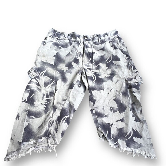 Slate & Stone Gray Cargo long Lined Shorts Mens 33 - Picture 1 of 9